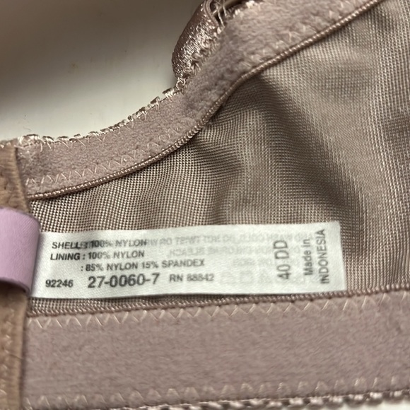 Amoureuse Embroidered Lace Beautiful Bra size 40DD - Picture 9 of 11